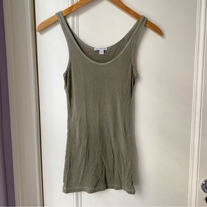 James Herse Olive Green Tank Top
